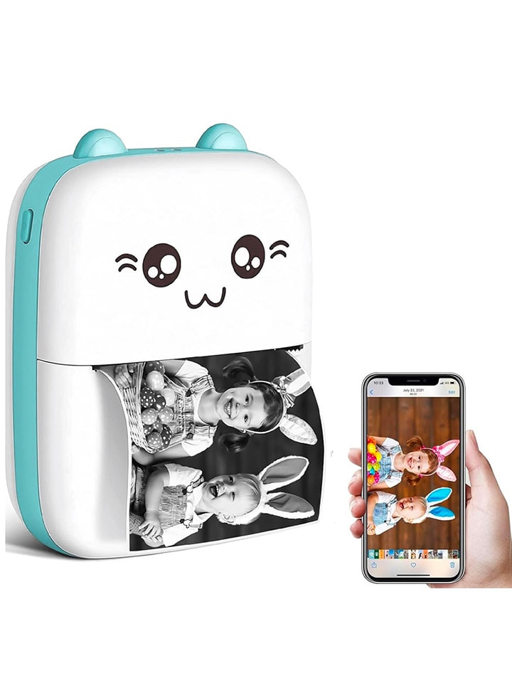 Techkidz Taschenprinter "Cat" in Türkis/ Weiß - ab 6 Jahren - onesize