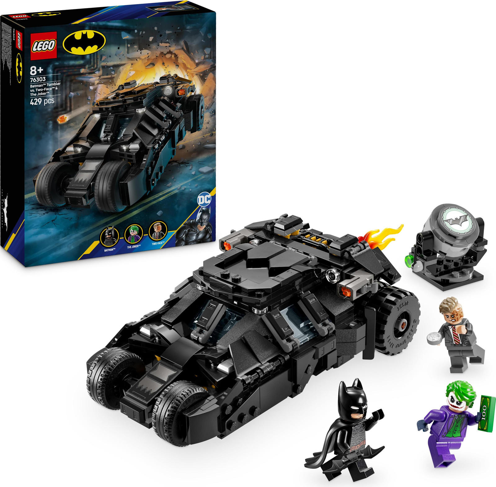 LEGO Batman Tumbler tegen Twee Gezichten en de Joker 76303