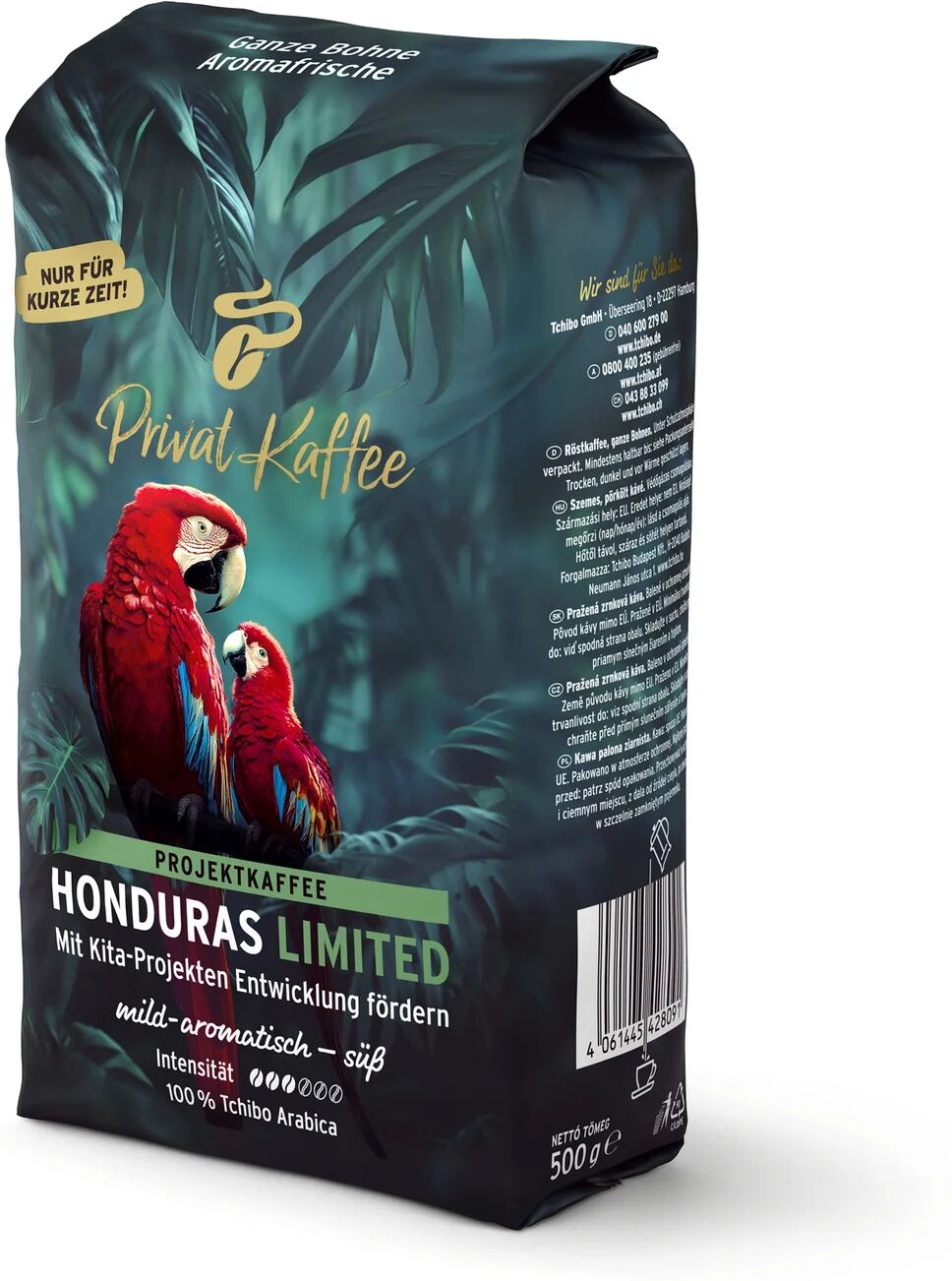 Tchibo - Privat Kaffee Limited Edition Honduras - 500 g Ganze Bohne - Intensität: 3/6