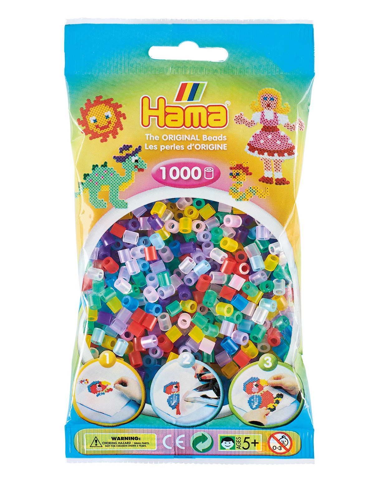 Hama Ironing beads-transparent Mix (053) 1000pcs.