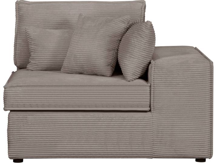 Sofaelement OTTO HOME Enid , grau (taupe), B:128cm H:75cm, 100% Polyester, Polsterelemente, als Teil eines Modulsofas, fester Sitzkomfort