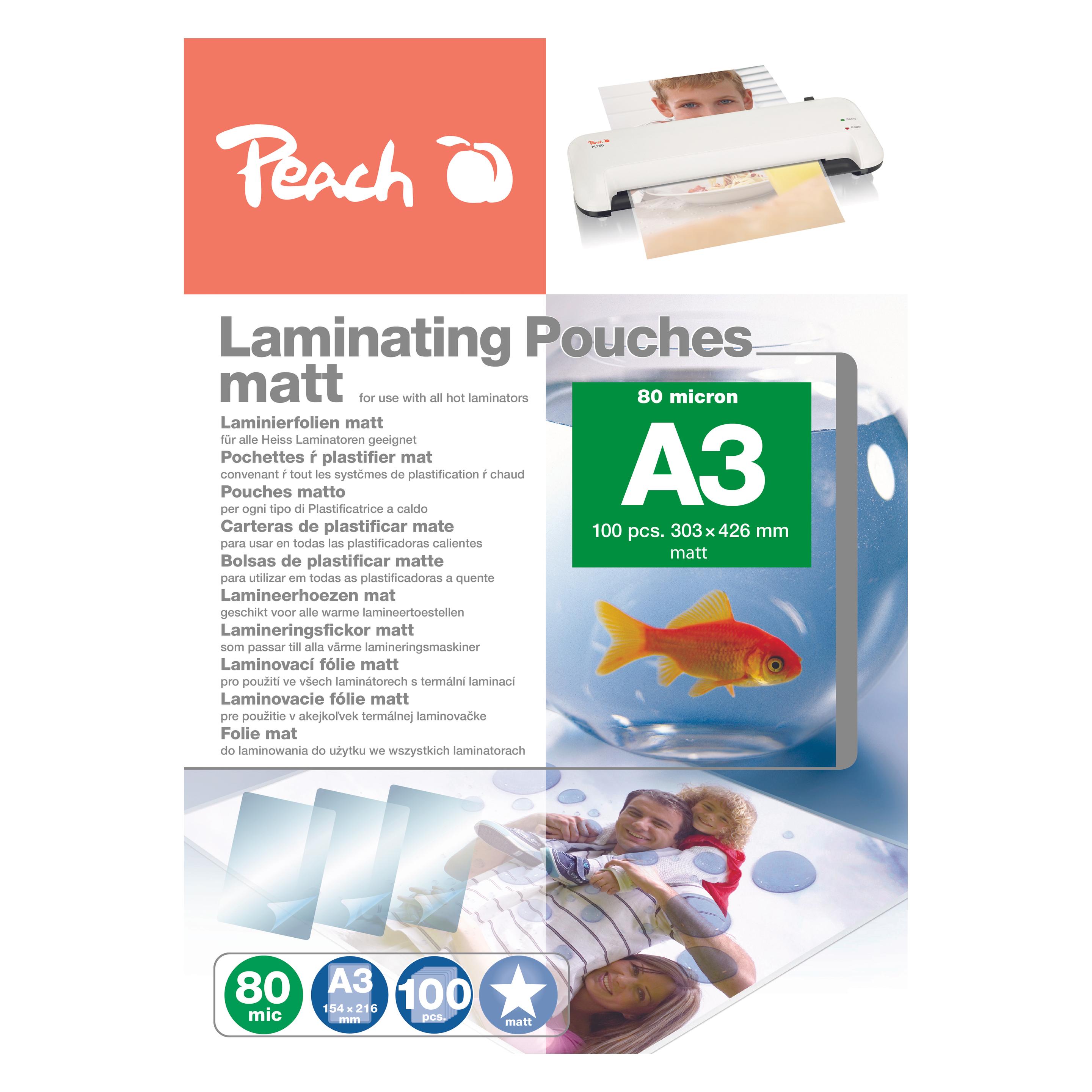 Peach Laminierfolie A3 (A3, 100 Stk., 80 µm) (510587)