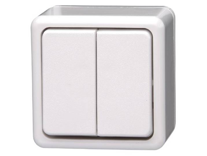 Kopp 513502002 serieschakelaar, opbouwprogramma-standaard, 10 A, 250 V, arctisch wit