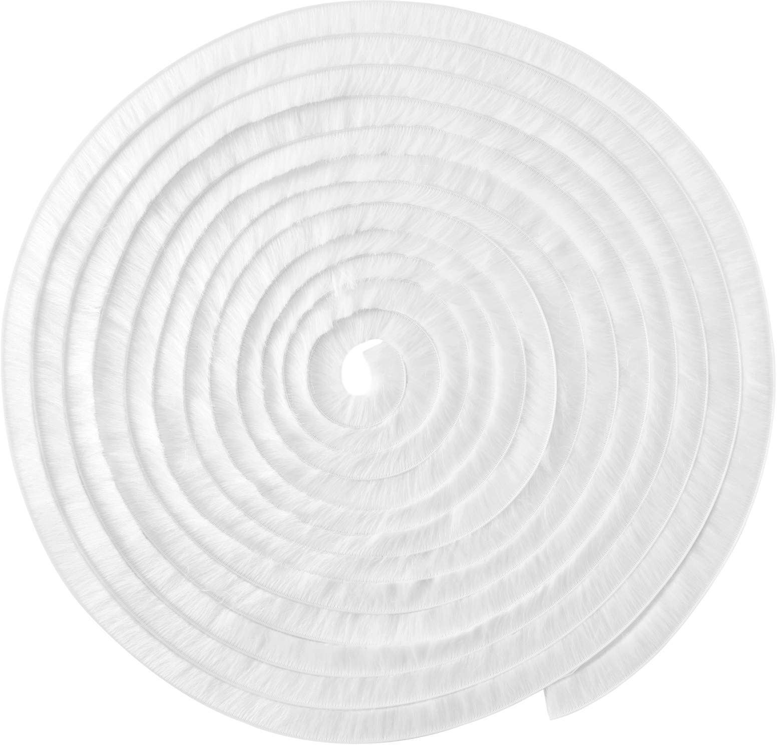 vidaXL Joint brosse autocollant pour porte 10 m PP Blanc