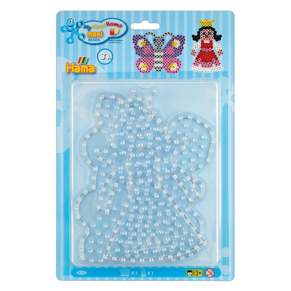 Hama Strijkkralenbordjes Maxi - Vlinder en Prinses (00008102)