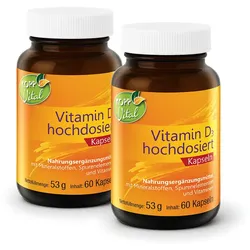 Kopp Vital® Vitamin D3 hochdosiert / 10.000 IE / 60 Kapseln / mit Magnesium, Bor (Borax), Vitamin A, Vitamin K2 und Zink