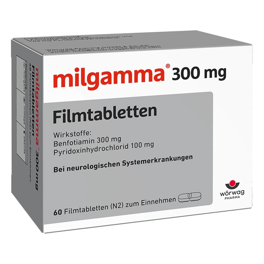 Wörwag Pharma GmbH & Co. KG Milgamma 300 mg Filmtabletten 02913897
