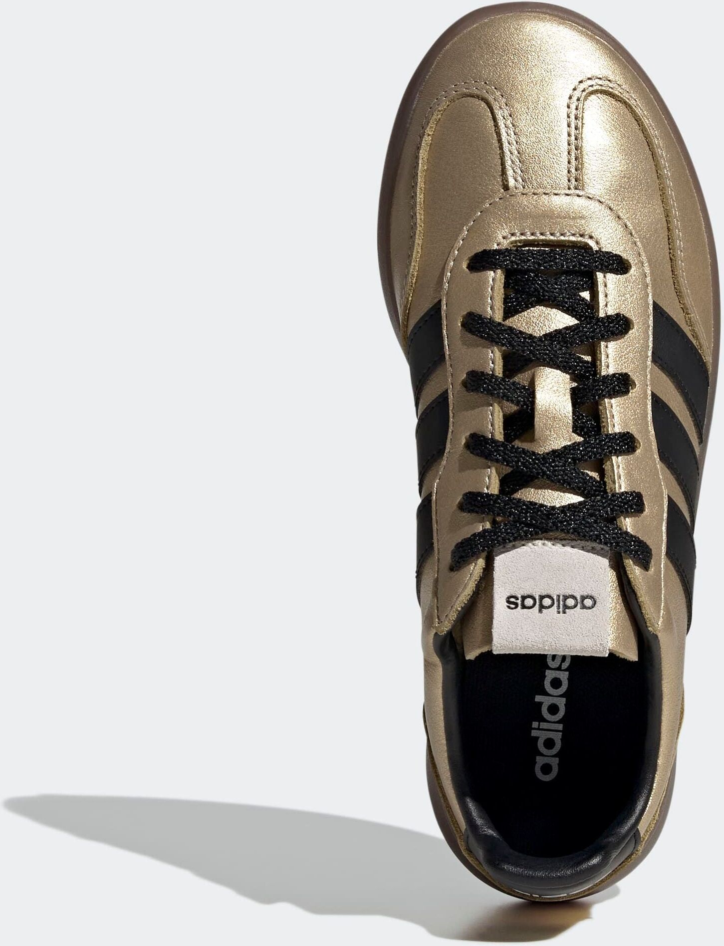 Sneaker ADIDAS SPORTSWEAR "BARREDA DECODE", Damen, Gr. 39, schwarz (cyber metallic, core schwarz, gum5), Leder, Schuhe Sneaker, inspiriert vom Design des adidas handball spezial cyber metallic, core schwarz, gum5 39