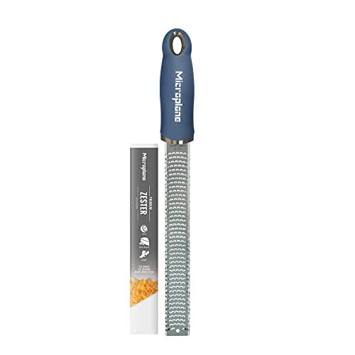 Microplane Zester rasp Denim Blauw voor citrusvruchten, kaas en gember