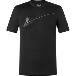 Super Natural, Herren, Funktionsshirt, Haute Route Tee (S), Mehrfarbig, Schwarz