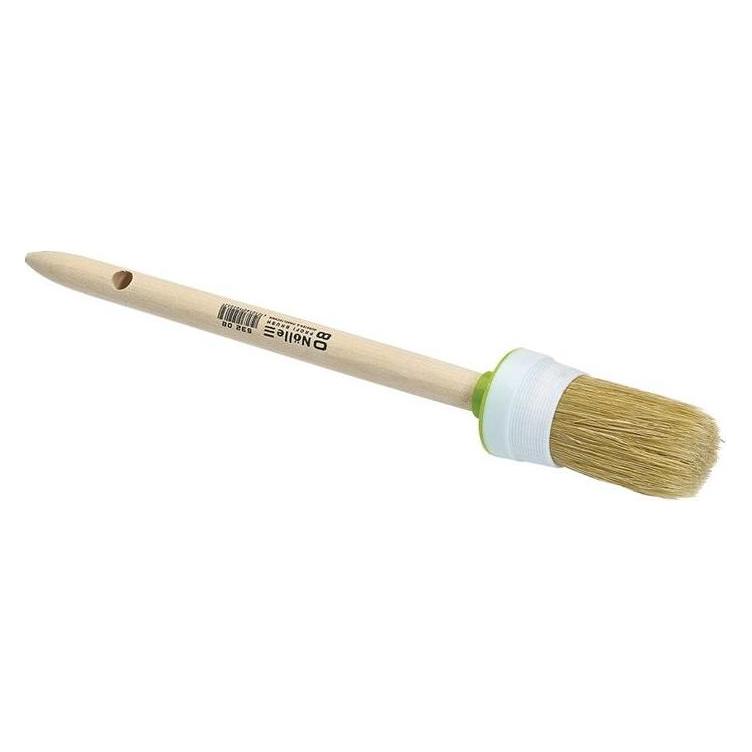 HP Autozubehör Ringpinsel Grösse 10 Borstenlänge 45 mm 40 mm helle Mischborste roher Holzstiel (40 mm) (53210)