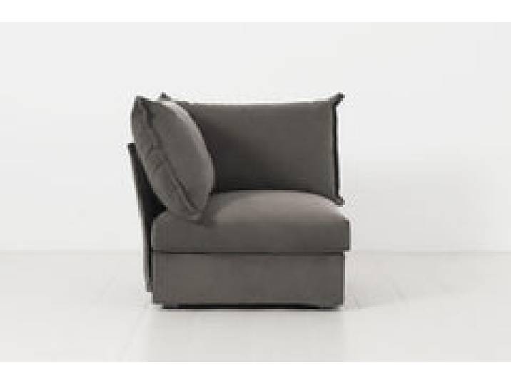 Eckmodul für modulares Sofa Model 06, Elefantengrau