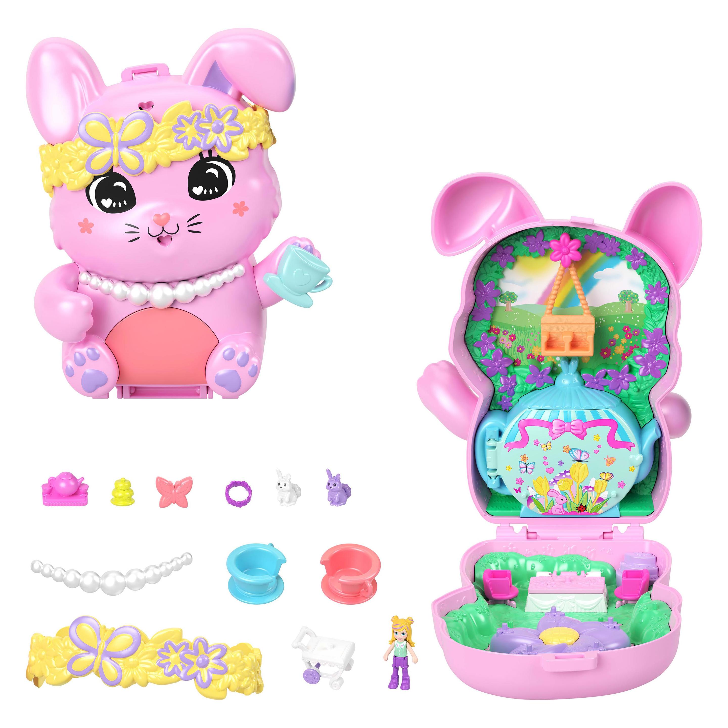 Polly Pocket Teeparty-Häschen Schatulle (JCR40)