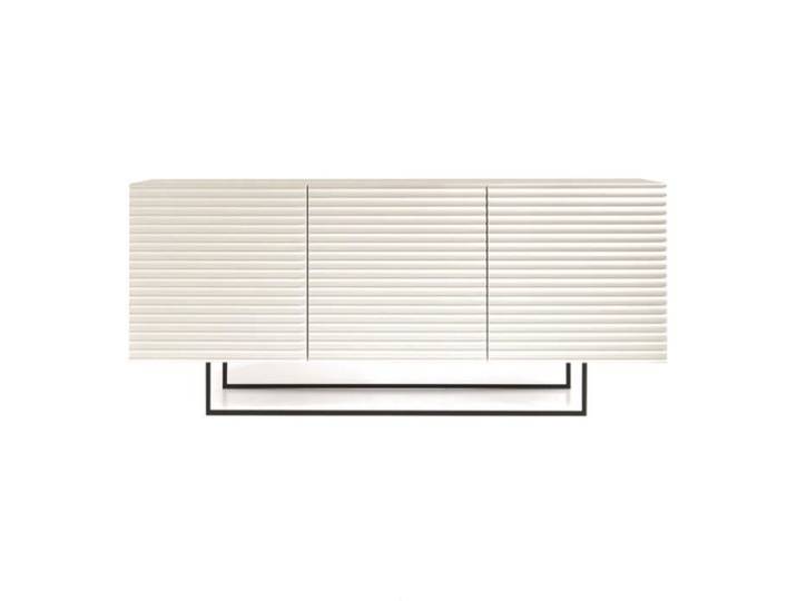 Buffet - ARISA - 3 portes - 180 cm - Blanc - Pieds profilés