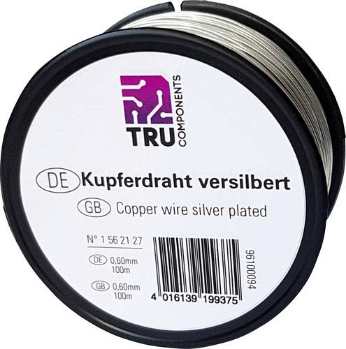 TRU Components Kupferdraht Außen-Durchmesser (ohne Isolierlack): 1.20mm 10m