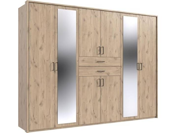 möbelando Schlafzimmer-Set >Dillingen< in Viking-Oak-Nachbildung - 273x213x58cm (BxHxT)