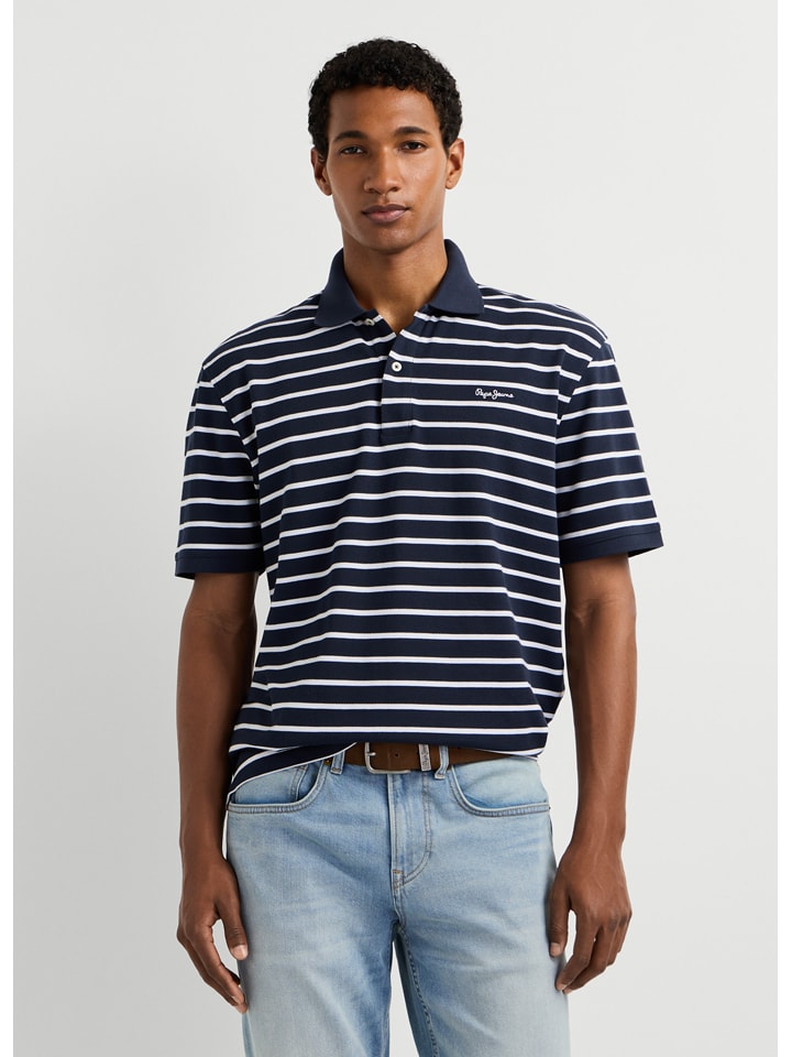 Pepe Jeans Poloshirt "Monty" in Dunkelblau - L