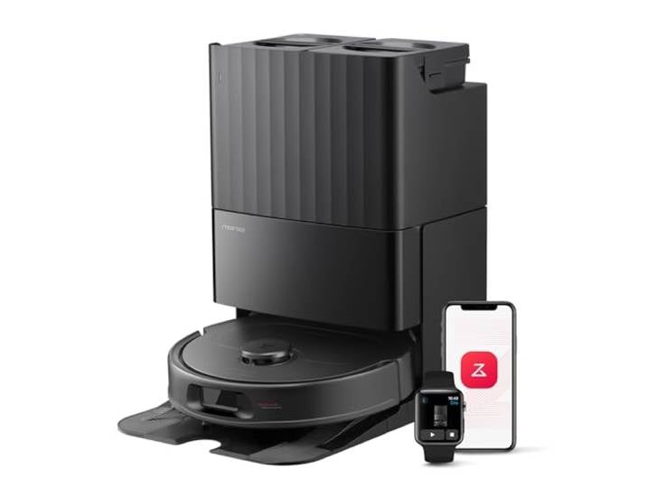 roborock QV 35S Saugroboter Schwarz (Generalüberholt) 10.000 Pa, Anti-Tangle-Bürsten, Intelligente Hindernisvermeidung und Multifunktions-Dockingstation