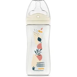Dodie, Babyflasche, Anti-Kolik-Babyflasche – – 330 ml – Biomimikry-Sauger mit mehreren Perforationen (330 ml)