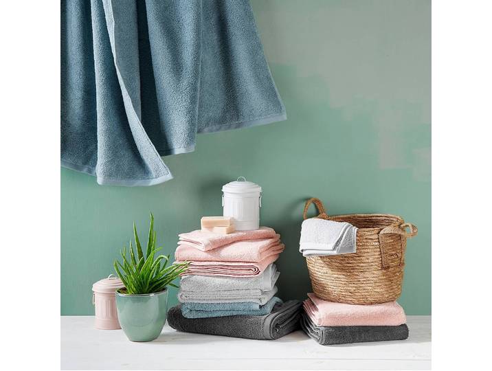Gästehandtuch FABULOUS 4er-Set 30 x 0 x 50cm Gris/Gris foncé