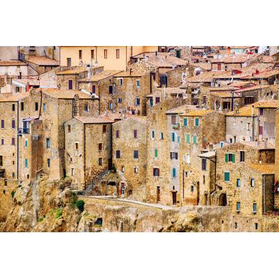 Fototapete PAPERMOON "ALTSTADT ITALIEN", bunt, B:3,5m L:2,6m, Vlies, Tapeten