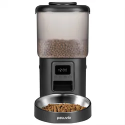 Peluvio Automatischer Hunde-Futterspender mit Timer (450 cl), Futternapf