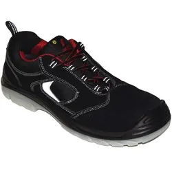 Nitras, Sicherheitsschuhe, Sicherheitsschuh EASY STEP Grösse 43 schwarz S1P SRC ESD EN ISO 20345 Veloursleder (S1P, 43)