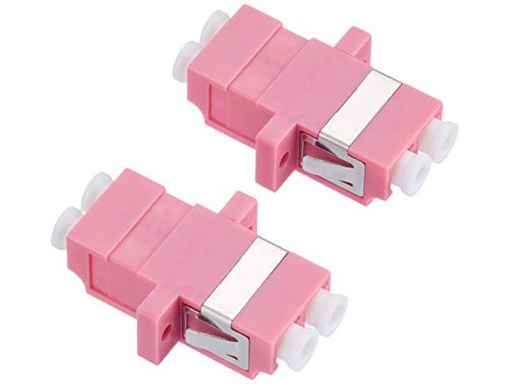 Delock LWL koppeling LC duplex jack/socket multimode 2 stuks violet