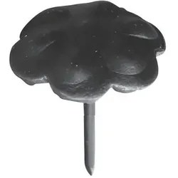 Chic Antique Eisen Nagel Blume, L4/D3 cm, antik kohle