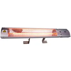 Alpina Infrarot-Heizung 800W - Innen und Aussen - Freistehend, Heizstrahler, Silber