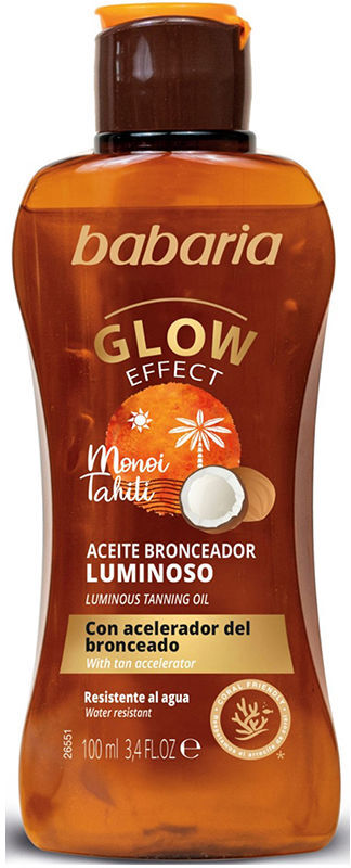 Babaria Solar Aceite Monoi Tahiti aceite luminoso 100 ml
