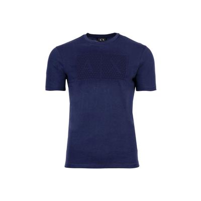 T-Shirt ARMANI EXCHANGE "T-Shirt T-SHIRT 1er Pack", Herren, Gr. M, blau (marineblau), Obermaterial: 100% Baumwolle CO., Shirts T-Shirt
