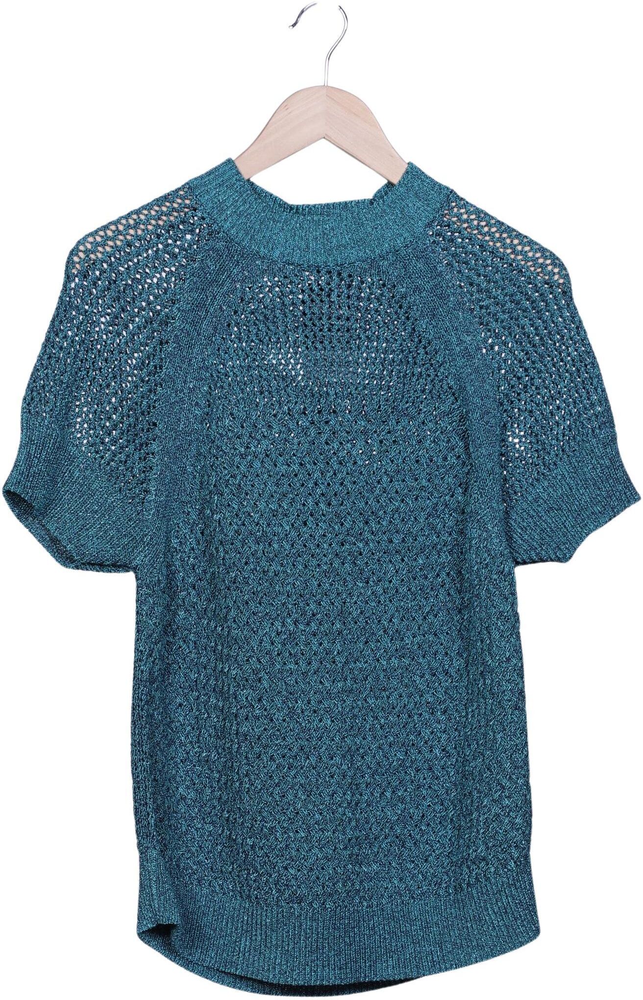 TED Baker Damen Pullover, Türkis, Gr. EU 42 (Ted Baker 4), Synthetik / Baumwolle - Second Hand