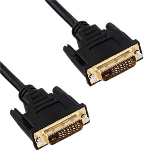 Akyga Anschlusskabel 1.8m Schwarz AK-AV-06 DVI-Kabel