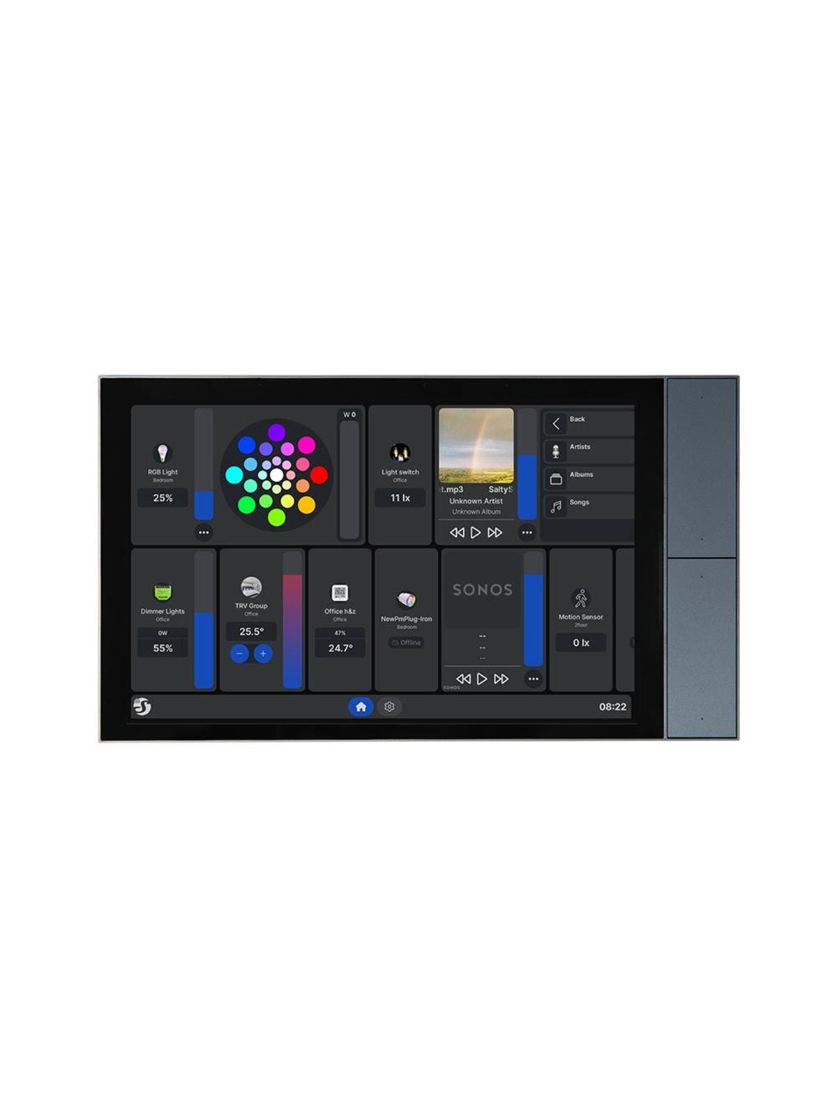 Shelly Wall Display XL Silver - WiFi-Touchscreen
