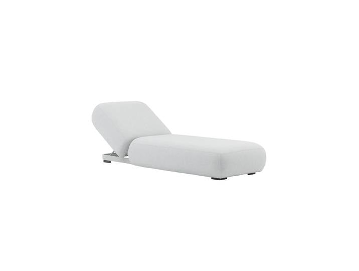 Premium Outdoor Gartenliege „Olala“ Hellgrau LLR Collection