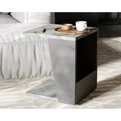 TemaHome »Albi« Beistelltisch Schwarz mit Concrete 40x46x40 cm