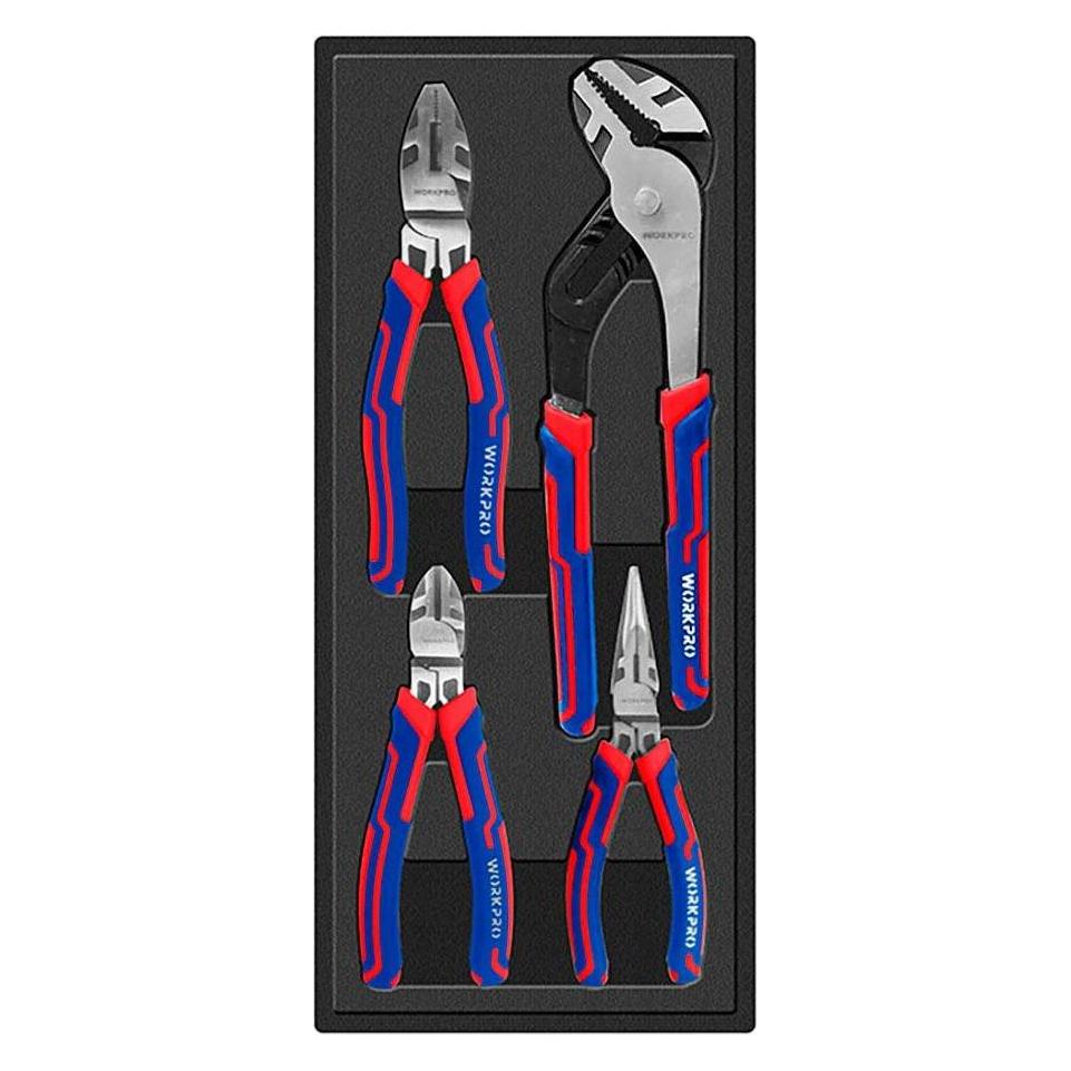 Workpro Professional pliers, 4 piece set (250 mm) (65345007)