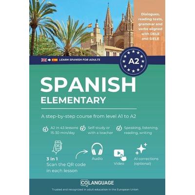 Learn Spanish A2 elementary, Taschenbuch von CoLanguage Academy, CoLanguage Publishing
