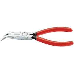 KNIPEX Flachrundzange mit Schneide 160mm schwarz atramentiert 25 21 160