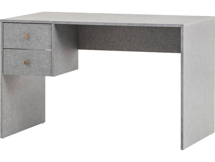 Schreibtisch SCHILDMEYER Jonte , grau (feel grau, feel grau, feel grau), B:117cm H:73,5cm T:67cm, Tische, Schreibtisch, Solide Verarbeitung - Dieses Produkt ist in Deutschland gefertigt