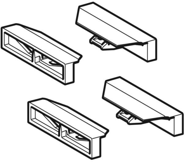 Geberit Profilabschluss CleanLine20 Set 243316001 (4 St.)