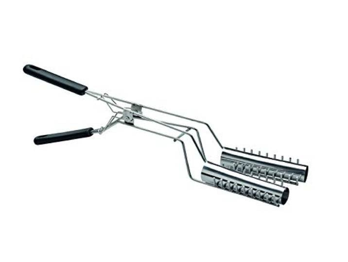 Kelomat, 1989-248, Spagatkrapfenzange 2-tlg, BACKEN/FORMEN/FRITTIEREN, Edelstahl, silber, Länge 45 cm, Breite 15 cm, Höhe 13.5 cm