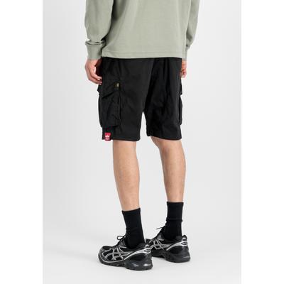 Shorts ALPHA INDUSTRIES "Cotton Twill Slim Jogger Shorts", Herren, Gr. XXL, Normalgrößen, schwarz, Obermaterial: 98% Baumwolle, 2% Elastan, Hosen Shorts