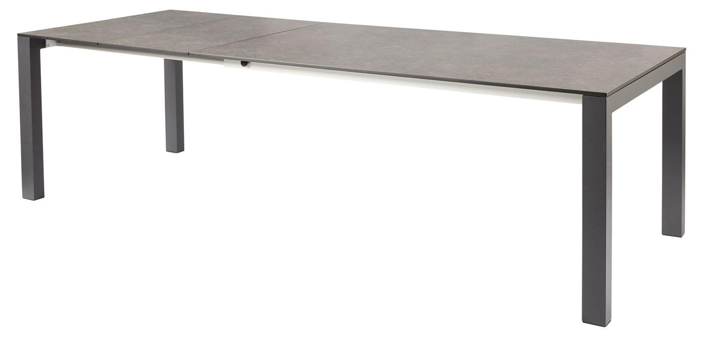 Tisch Palermo 240 x 75,5 x 100 cm Edelstahl HPL Grau