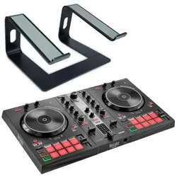 Hercules DJ Control Inpulse 300 MK2 mit Laptopständer, DJ Controller