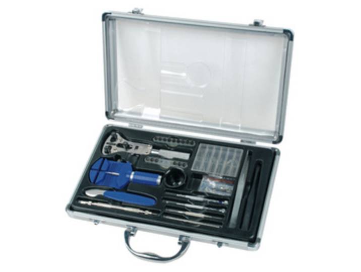 Kit d'outils d'horloger, malette en alu