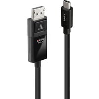 USB Adapterkabel 8K60, USB-C Stecker > DisplayPort Stecker schwarz, 2 Meter, + HDR