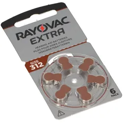 Rayovac Hörgerätebatterie 312 Zinc Air Extra Advanced