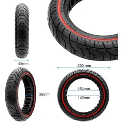 Ultraleicht Vollrad 9,2x2-6,1/B34 - rote Linie [Ewheel]